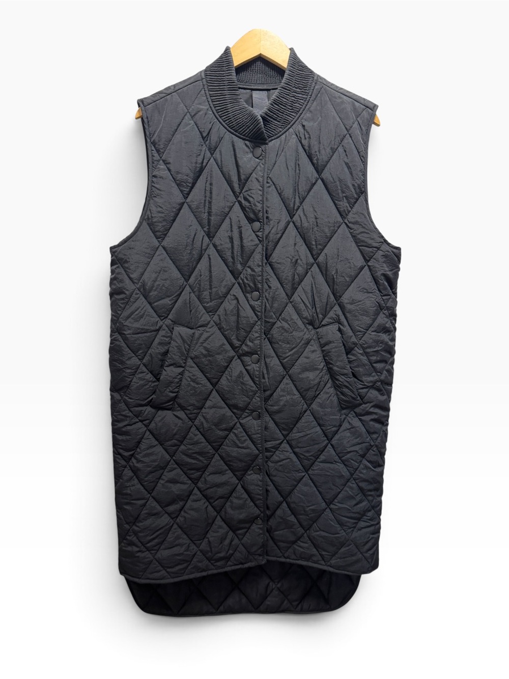 Kaffe Lorena Black Quilted Gilet Vest Size 36 - Picture 2 of 12